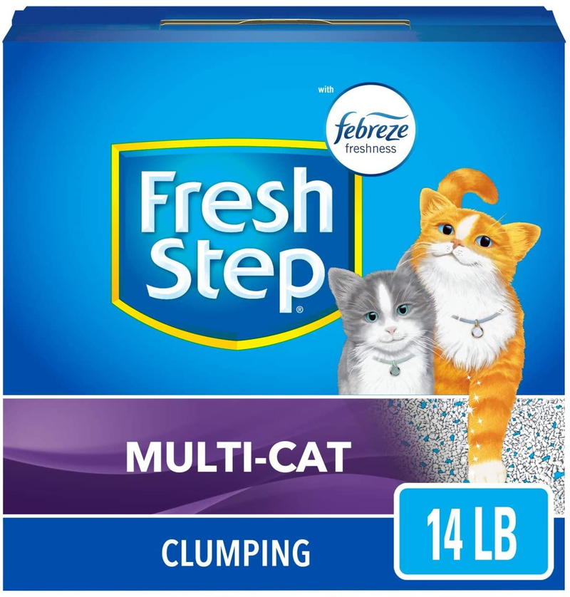 Fresh Step Scented Litter with The Power of Febreze, Clumping Cat Litter Animals & Pet Supplies > Pet Supplies > Cat Supplies > Cat Litter Fresh Step Multi-Cat 14 lb 