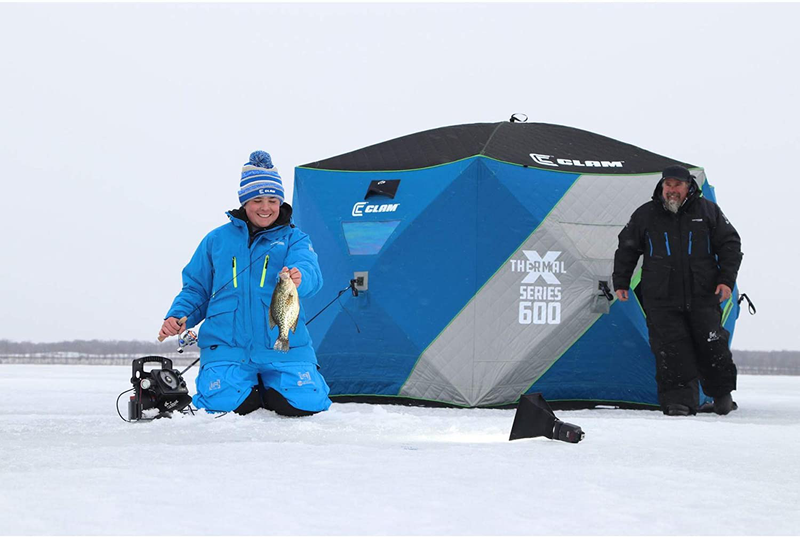 CLAM Multisided Outdoor Portable Pop up Ice Fishing Shelter Sporting Goods > Outdoor Recreation > Camping & Hiking > Tent Accessories CLAM   