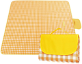 JIURUN Picnic Blankets Waterproof Sandproof, Durable Oxford 80x80 Extra Large Folding Portable Picnic Mat for Outdoor Travel Beach Lawn Park… Home & Garden > Lawn & Garden > Outdoor Living > Outdoor Blankets > Picnic Blankets JIURUN Yellow Grid 80X80" 