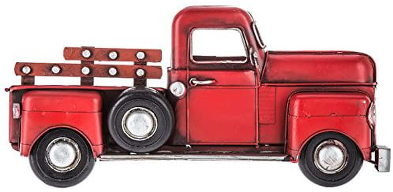 Red Half Truck Metal Wall Decor Home & Garden > Decor > Artwork > Sculptures & Statues Everydecor Default Title  