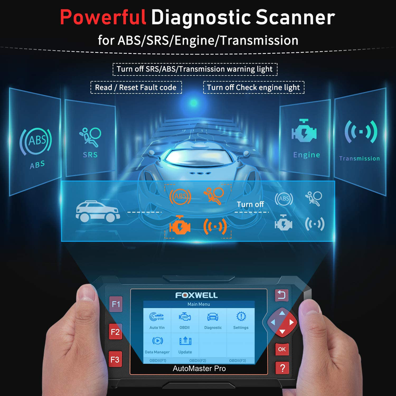 FOXWELL Car Scanner NT604 Elite OBD2 Scanner ABS SRS Transmission, Check Engine Code Reader,Diagnostic Scan Tool with SRS Airbag Scanner,Car Diagnostic Scanner for Cars  FOXWELL   