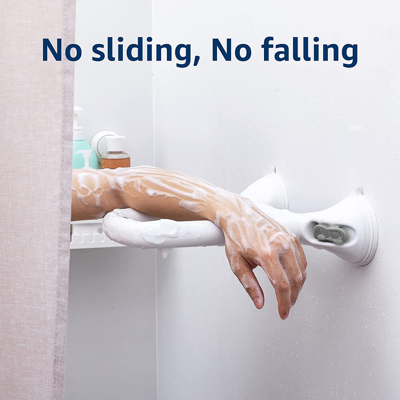 TAILI Suction Shower Grab Bar Bathroom Balance Handle Strong Hold Safety Grip Grab Bar for Handicap, Elderly, Senior, Injury, Assist Bath Hand Rail Support Holds up to 240LBS No Drilling Sporting Goods > Outdoor Recreation > Camping & Hiking > Portable Toilets & Showers TAILI   