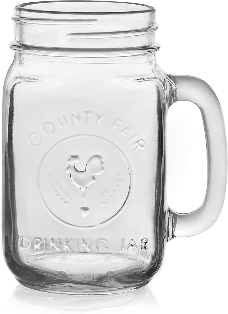 Libbey County Fair Glass Drinking Jars, Set of 12 Home & Garden > Kitchen & Dining > Tableware > Drinkware Libbey   