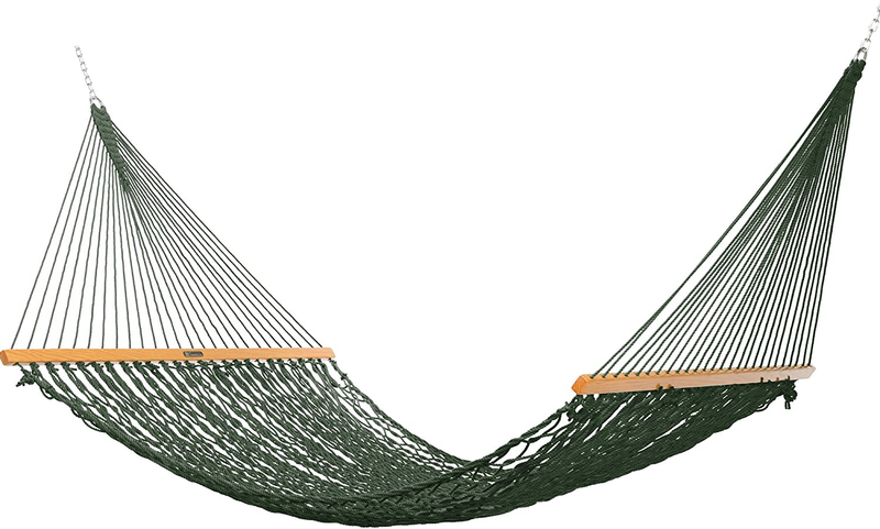 Original Pawleys Island 15DCOT Presidential Oatmeal Duracord Rope Hammock w/ Extension Chains & Tree Hooks, Handcrafted in The USA, Accommodates 2 People, 450 LB Weight Capacity, 13 ft. x 65 in. Home & Garden > Lawn & Garden > Outdoor Living > Hammocks Original Pawleys Island Green  
