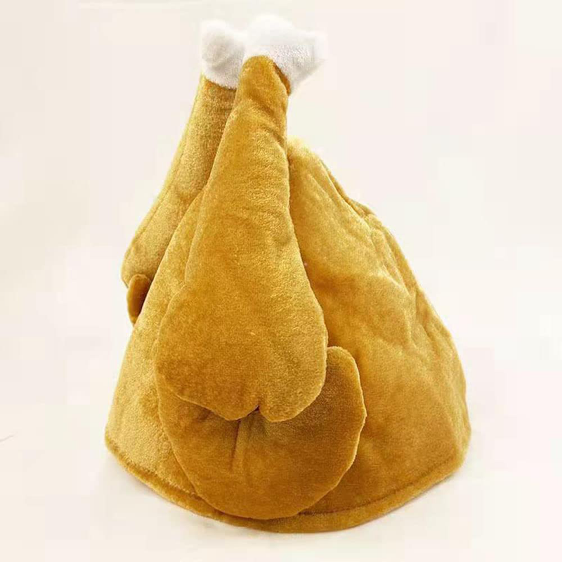 Men's Roasted Turkey Hat, Thanksgiving Turkey Costume Funny Hat for Christmas Holiday Party Favors Party Supplies (1Pack)