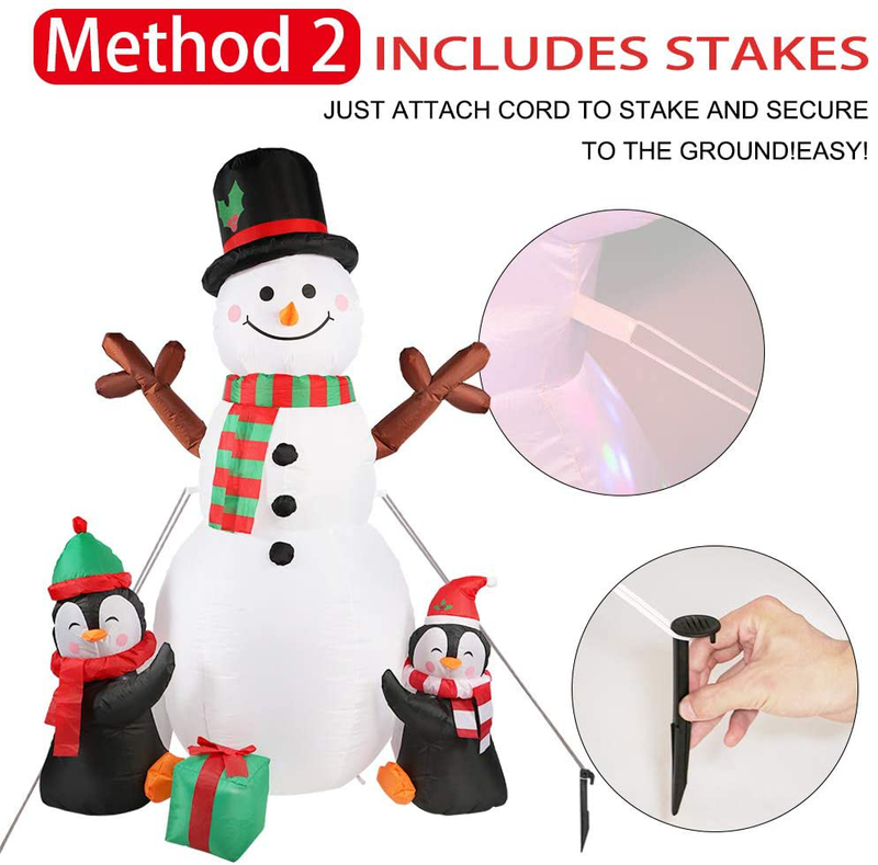 OurWarm 6ft Christmas Inflatables Christmas Decorations Outdoor, Inflatable Snowman Penguin Blow Up Yard Decorations with Rotating LED Lights for Indoor Outdoor Christmas Decorations Yard Garden Decor Home & Garden > Decor > Seasonal & Holiday Decorations& Garden > Decor > Seasonal & Holiday Decorations OurWarm   