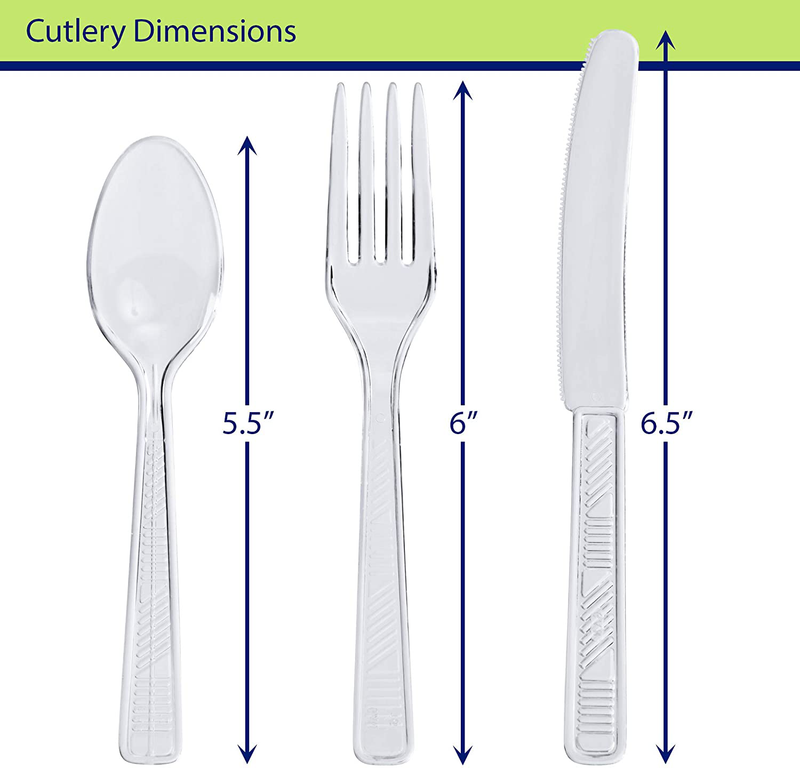 Party Dimensions 300 Count Cutlery Combo Box, Clear, Combo Box, Clear 300 Count