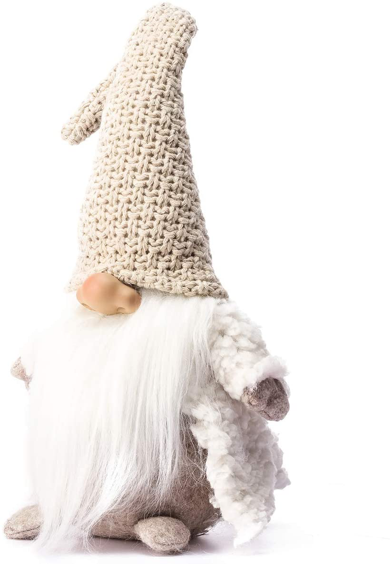 Funoasis Holiday Gnome Handmade Swedish Tomte, Christmas Elf Decoration Ornaments Thanks Giving Day Gifts Swedish Gnomes tomte 16 Inches (Khaki) Home & Garden > Decor > Seasonal & Holiday Decorations& Garden > Decor > Seasonal & Holiday Decorations Funoasis   