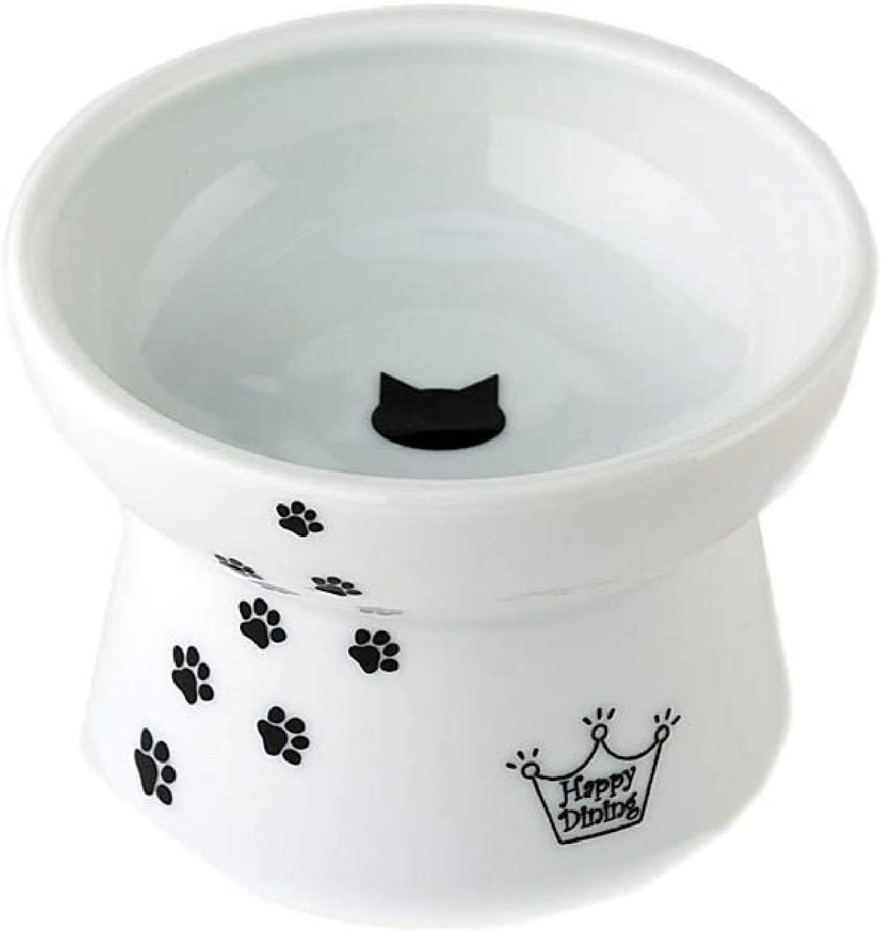 Necoichi Raised Cat Food Bowl, Stress Free, Backflow Prevention, Dishwasher and Microwave Safe, Made to EC & ECC European Standard