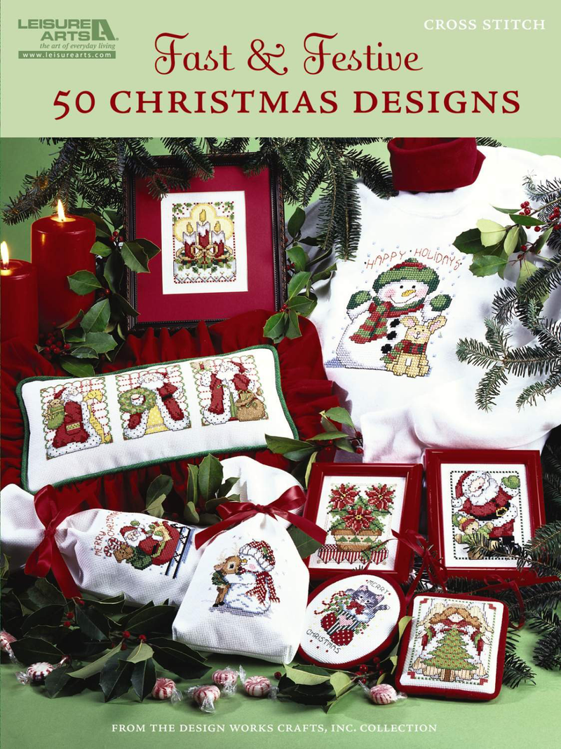 Fast & Festive, 50 Christmas Designs-Charming Cross Stitch Designs to use in a Variety of Christmas Projects Arts & Entertainment > Hobbies & Creative Arts > Arts & Crafts > Art & Crafting Tools > Craft Measuring & Marking Tools > Stitch Markers & Counters KOL DEALS Paperback, Illustrated  