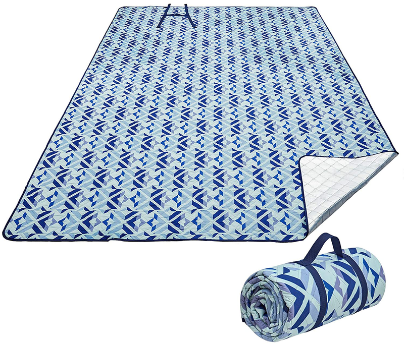 KingCamp Outdoor Picnic Blanket Waterproof Beach Mat for Camping on Grass Oversize Foldable Sandproof Beach Blanket Park Hiking Four Sizes Home & Garden > Lawn & Garden > Outdoor Living > Outdoor Blankets > Picnic Blankets KingCamp 78.7” X 59”blue  