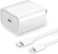 [Apple MFi Certified] iPhone Fast Charger, Veetone 20W PD Type C Power Wall Charger Travel Plug with 6FT USB C to Lightning Quick Charge Sync Cable Compatible with iPhone 12/11/XS/XR/X 8/SE 2020, iPad Electronics > Electronics Accessories > Power > Power Adapters & Chargers Veetone White  