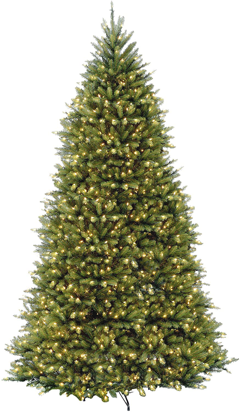 National Tree Company Pre-lit Artificial Christmas Tree | Includes Pre-strung Multi-Color LED Lights and Stand | Dunhill Fir Tree - 7 ft, Green Home & Garden > Decor > Seasonal & Holiday Decorations > Christmas Tree Stands National Tree Company 12 ft  