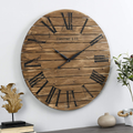 FirsTime & Co. Shiplap Farmhouse Wall Clock, American Crafted, White, 18 x 2 x 18, Home & Garden > Decor > Clocks > Wall Clocks FirsTime & Co. Brown 29 inches 