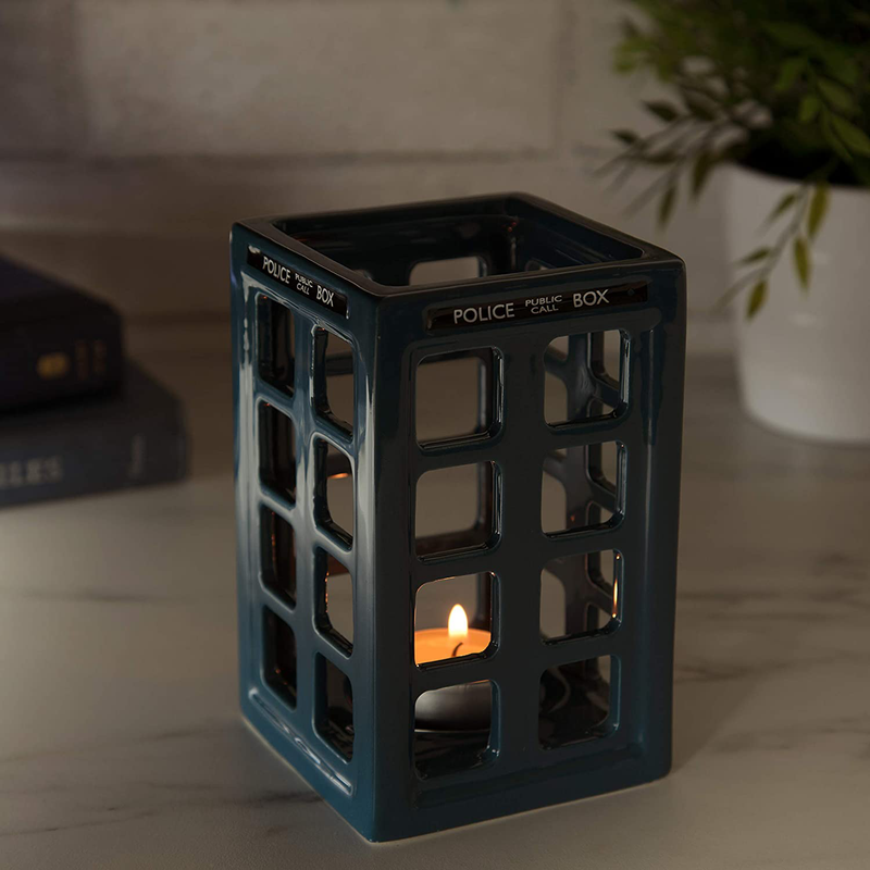 Doctor Who Tardis Tea Light Candle Holder - Holds Votive or Tea Light Candles - Ceramic - 5.5" H Home & Garden > Decor > Home Fragrance Accessories > Candle Holders Doctor Who   