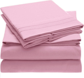 Mellanni California King Sheets - Hotel Luxury 1800 Bedding Sheets & Pillowcases - Extra Soft Cooling Bed Sheets - Deep Pocket up to 16" - Wrinkle, Fade, Stain Resistant - 4 PC (Cal King, Persimmon) Home & Garden > Linens & Bedding > Bedding Mellanni Pink King 