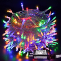 JMEXSUSS 66Ft 200 LED Valentines Day Decorations String Lights Indoor Outdoor, Red Christmas Lights Clear Wire, 8 Modes Waterproof Fairy String Lights Plug in for Tree Room Wedding Party Decorations Home & Garden > Decor > Seasonal & Holiday Decorations JMEXSUSS 200l Multicolour  