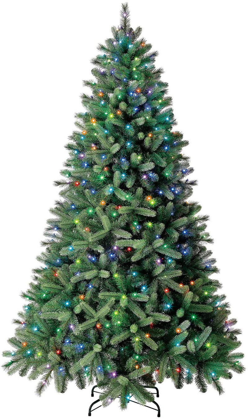 Evergreen Classics 7.5 ft Color Blast Pre-Lit Washington Spruce Quick Set Artificial Christmas Tree, Remote-Controlled Multicolor Lights Home & Garden > Decor > Seasonal & Holiday Decorations > Christmas Tree Stands Evergreen classics Default Title  