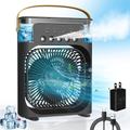 Portable Air Conditioner Fan, Personal Mini Small Evaporative Air Cooler Desktop Cool Mist Humidifier with 7 Colors LED Light, 1/2/3 H Timer, 3 Speeds & 3 Spray Modes for Room Office Home Travel Home & Garden > Household Appliances > Climate Control Appliances > Air Conditioners Lzellah Black  