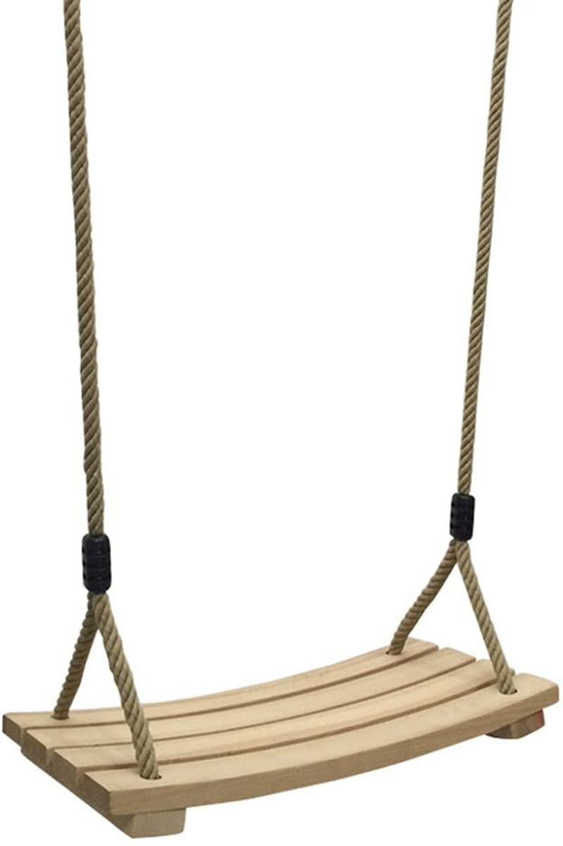 Niceko Wood Tree Swing Seat Rope Wooden Swing Set for Children Adult Kids Indoor Outdoor Accessories for Backyard,Playground,Porch,Patio,Garden,Park