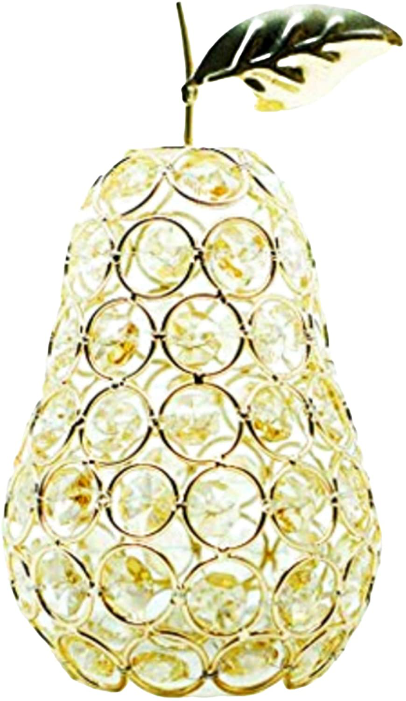 SmilingTown Pineapple Table Centerpiece Decor Handmade Crystal Hollow Fruit Candle Holder Ornament Decor Home Party Camping Wedding Festival Bar Decor Gold (Pineapple) Home & Garden > Decor > Home Fragrance Accessories > Candle Holders SmilingTown Pear  