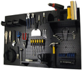Pegboard Organizer Wall Control 4 ft. Metal Pegboard Standard Tool Storage Kit with Galvanized Toolboard and Black Accessories Hardware > Hardware Accessories > Tool Storage & Organization Wall Control Black Storage 