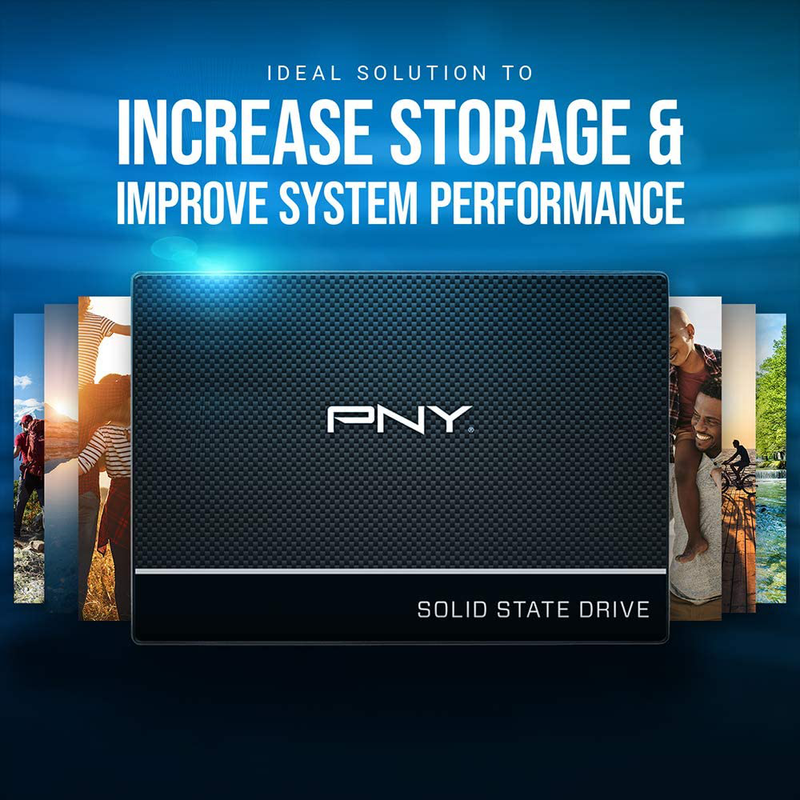PNY CS900 240GB 3D NAND 2.5" SATA III Internal Solid State Drive (SSD) - (SSD7CS900-240-RB) Electronics > Electronics Accessories > Computer Components > Storage Devices PNY   
