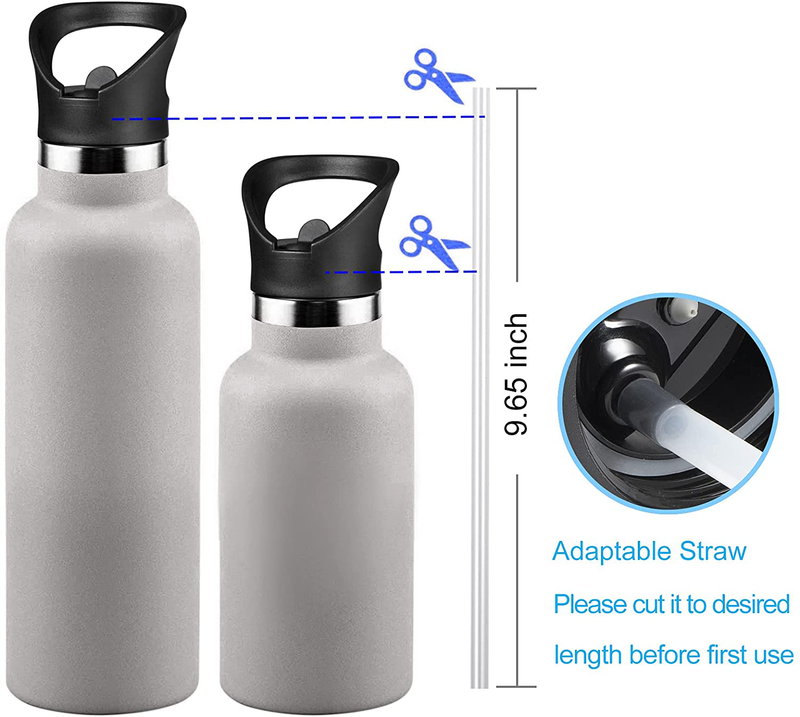 Straw Lid for Hydro Flask Standard Mouth Water Bottle, Sports Cap Replacement Top Accessories with Straws with Fixed Handle for Hydroflask Sporting Goods > Outdoor Recreation > Winter Sports & Activities RRegeny   
