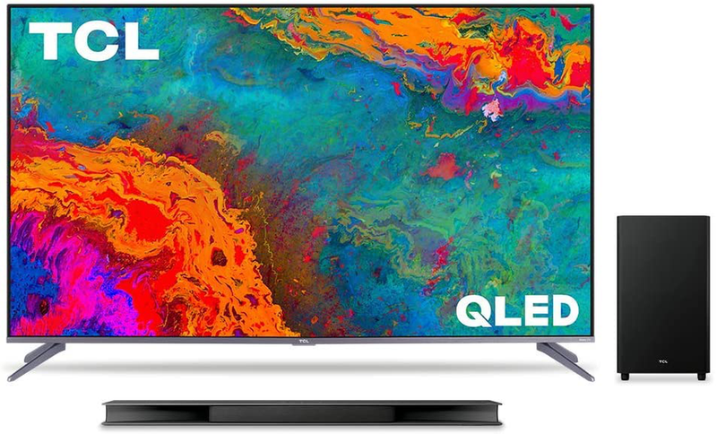 TCL 50-inch 5-Series 4K UHD Dolby Vision HDR QLED Roku Smart TV - 50S535, 2021 Model Electronics > Video > Televisions TCL TV with Alto 9 Sound Bar 65-Inch 