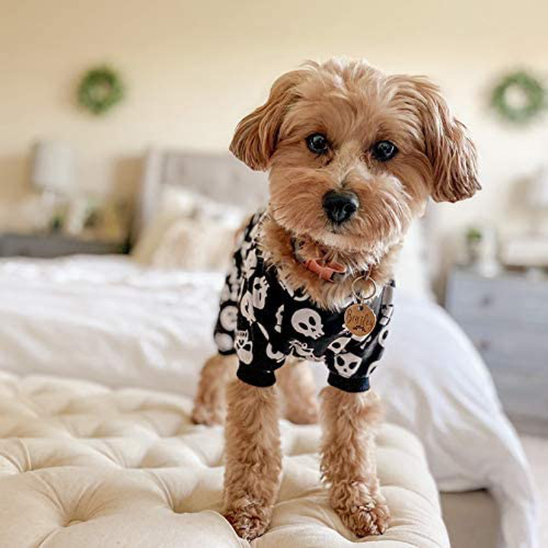 Cutebone Halloween Dog Pajamas Costumes Pet Clothes Cat Apparel Shirt Winter Holiday Cute Pjs Outfits for Doggie Onesies Animals & Pet Supplies > Pet Supplies > Dog Supplies > Dog Apparel CuteBone   