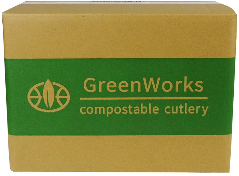GreenWorks 7" Heavyduty Compostable CPLA Cutlery Kits, 800 Pieces = 200 Sets (Fork, Spoon,Knife,Napkin 4 in 1) Individually Wrapped With Compostable Bags，Alternative to Plastic Disposable Utensils Home & Garden > Kitchen & Dining > Tableware > Flatware > Flatware Sets GreenWorks   