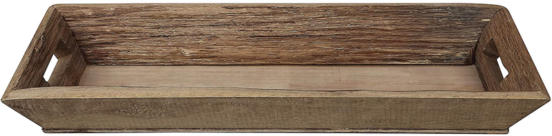 Creative Co-op Brown Rectangle Decorative Wood Tray, 21.5 x 8 Home & Garden > Decor > Decorative Trays Creative Co-Op Default Title  