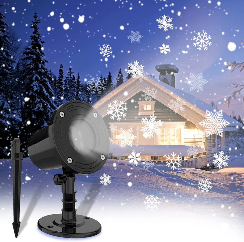 Christmas Projector Lights Outdoor Snowflake Projector Lights Indoor LED Snowfall Projector Lights for Holiday IP65 Waterproof Snowflake Lights for Halloween Party Home Garden Decoration Home & Garden > Decor > Seasonal & Holiday Decorations& Garden > Decor > Seasonal & Holiday Decorations Lurious   