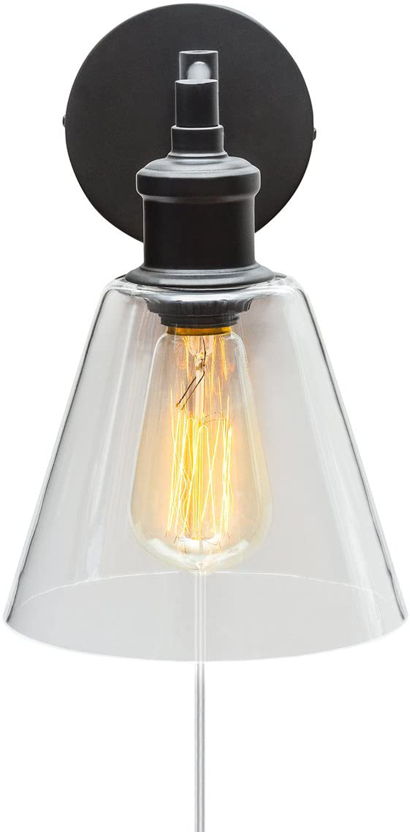 Globe Electric 65311 Leclair, 12", Dark Bronze with Clear Glass