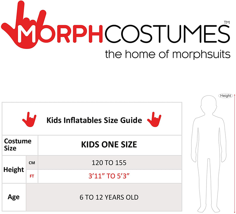 Morph Costumes Inflatable Dinosaur Costume Kids Skeleton Blow Up T Rex Halloween Costume For Kids Apparel & Accessories > Costumes & Accessories > Costumes Morph   