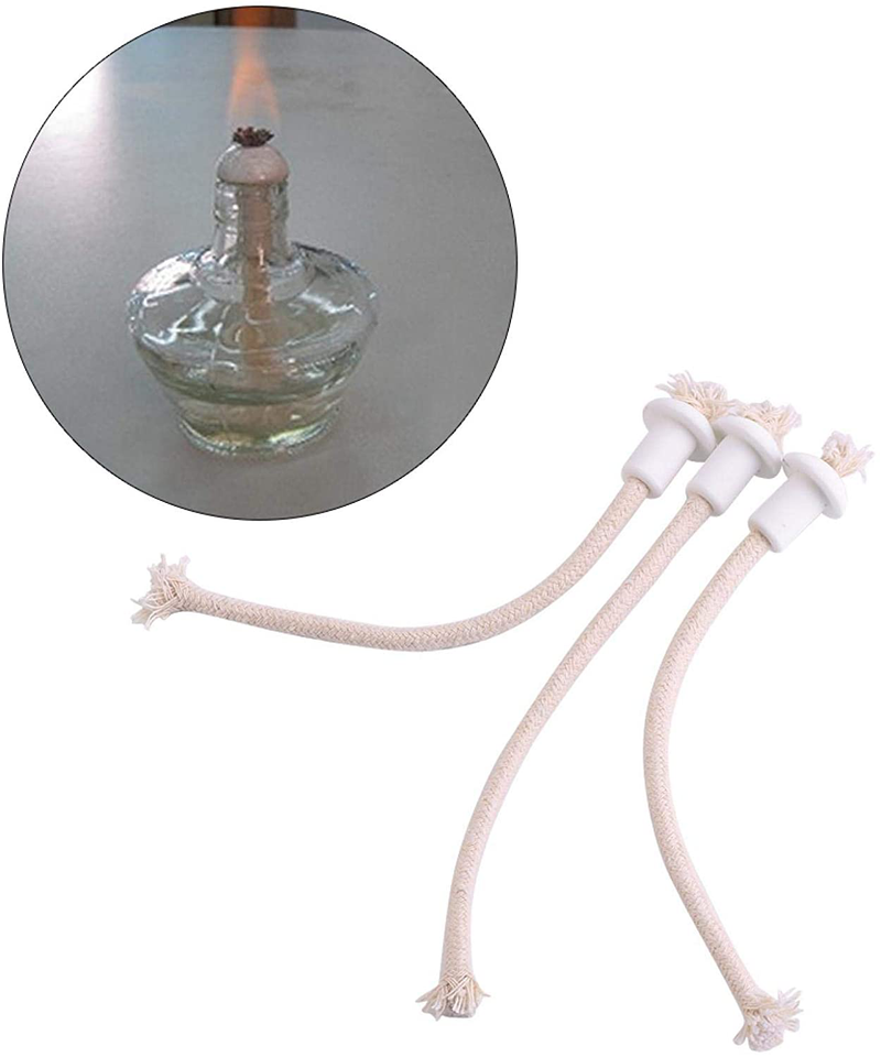 Fuel Wick, 7Pcs Ceramic Oil Lantern Wick Holders Torch Candle Lamp Fiber Glass Heat-Resistant Kerosene Wick Home & Garden > Lighting Accessories > Oil Lamp Fuel Kuuleyn   