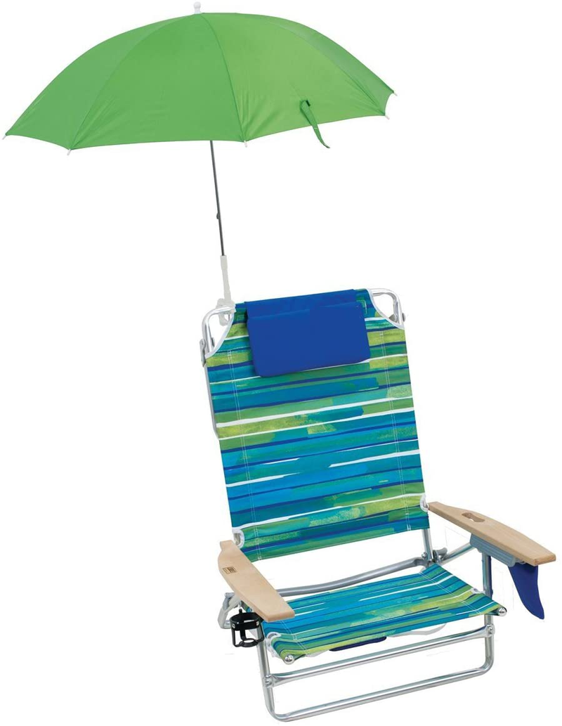 Nantucket Breeze Clamp on Beach Chair Clamp Umbrella- 4' - Lime