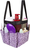 Portable Mesh Shower Caddy Tote, Toiletry Bathroom Organizer, Shower Tote Bag with 8 Storage Pockets Sporting Goods > Outdoor Recreation > Camping & Hiking > Portable Toilets & Showers Korlon Purple  