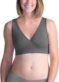 Kindred Bravely French Terry Racerback Nursing Sleep Bra for Maternity/Breastfeeding Apparel & Accessories > Clothing > Underwear & Socks > Bras Kindred Bravely Grey X-Small 