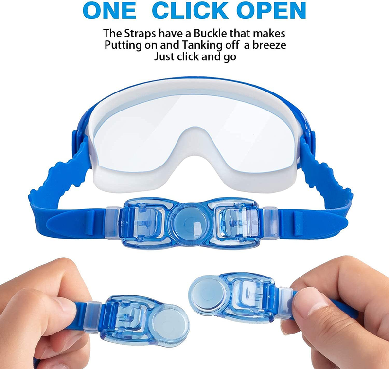 COOLOO Kids Goggles for Swimming for Age 3-15, 2 Pack Kids Swim Goggles with nose cover, No Leaking, Anti-Fog, Waterproof Sporting Goods > Outdoor Recreation > Boating & Water Sports > Swimming > Swim Goggles & Masks COOLOO   