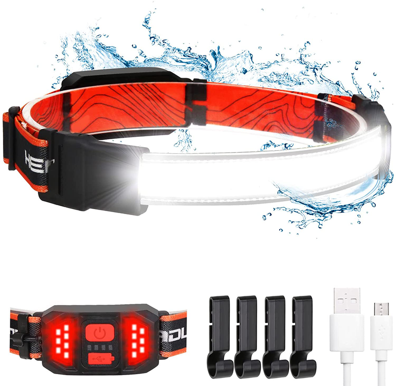 Rechargeable Headlamp, Headlamp Flashlights 230° Wide Beam 1000 Lumen, 3 Modes, Super Bright LED Headlamp, Lightweight Head Lamp for Hiking, Running, Fishing, Camping (1PACK) Sporting Goods > Outdoor Recreation > Camping & Hiking > Camping Tools UHdod 1PACK  
