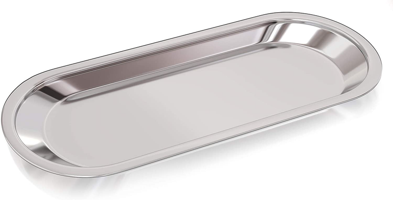 Stainless Steel Multipurpose Tray - Small_Silver Home & Garden > Decor > Decorative Trays ZIMBERLYN   