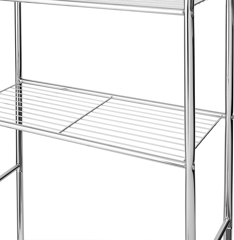 Honey-Can-Do 4-Tier Space Saver Shelf, Chrome, 24.02" L x 11.02" W x 67.72" H
