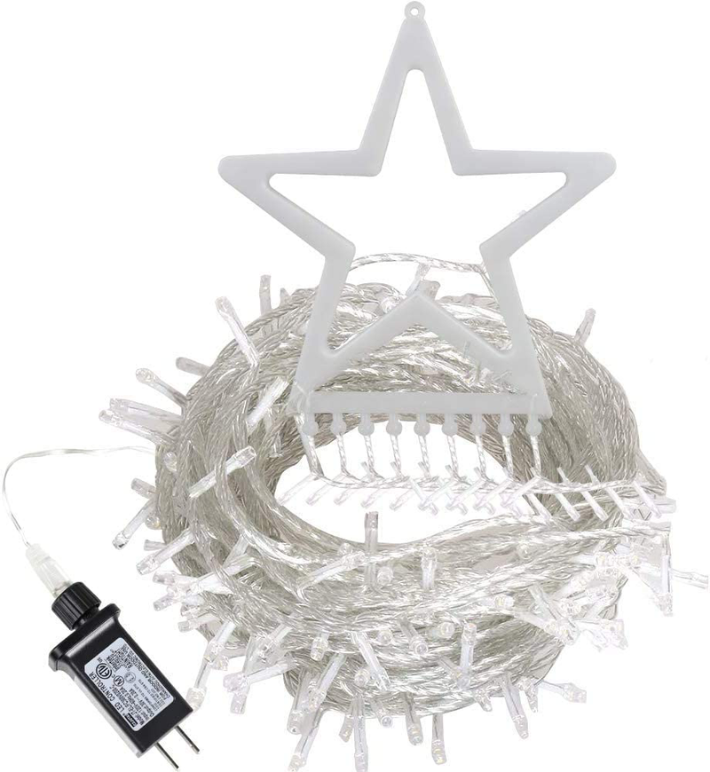 Christmas Decorations Outdoor Lights,16.4 ft 320 LED Star Christmas Tree Lights,8 Memory Lighting Modes&Timer Christmas Star Lights for Yard,Wedding,Party,Christmas Decorations (Multicolor) Home & Garden > Decor > Seasonal & Holiday Decorations& Garden > Decor > Seasonal & Holiday Decorations DINGFU   