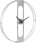 Kate and Laurel Urgo Modern Wall Clock, 22 Inch Diameter, Black, Wall Mounted Home Decor with Function Home & Garden > Decor > Clocks > Wall Clocks Kate and Laurel Silver  