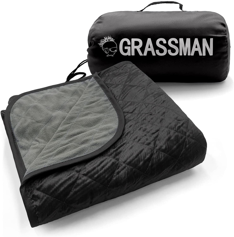 Grassman Outdoor Camping Blanket, Large Waterproof Blanket, Soft Warm Thick Fleece Camping Blanket, Windproof, Sandproof, Ideal Blanket for Outdoor Sports, Picnics, Camping and Beach Home & Garden > Lawn & Garden > Outdoor Living > Outdoor Blankets > Picnic Blankets Narest Black  