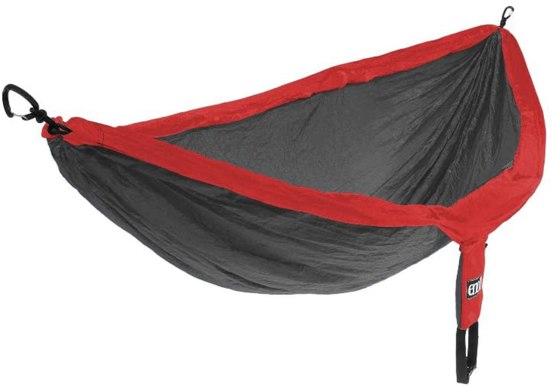 ENO, Eagles Nest Outfitters DoubleNest Lightweight Camping Hammock, 1 to 2 Person, Seafoam/Grey Home & Garden > Lawn & Garden > Outdoor Living > Hammocks ENO Red/Charcoal Standard Packaging 
