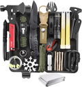 Survival Kit 34 in 1,Stocking Stuffers Christmas Gifts Camping Accessories Survival Gear Outdoor Multi-Tool Gifts for Men Women (RED) Sporting Goods > Outdoor Recreation > Camping & Hiking > Camping Tools FCNB Black  