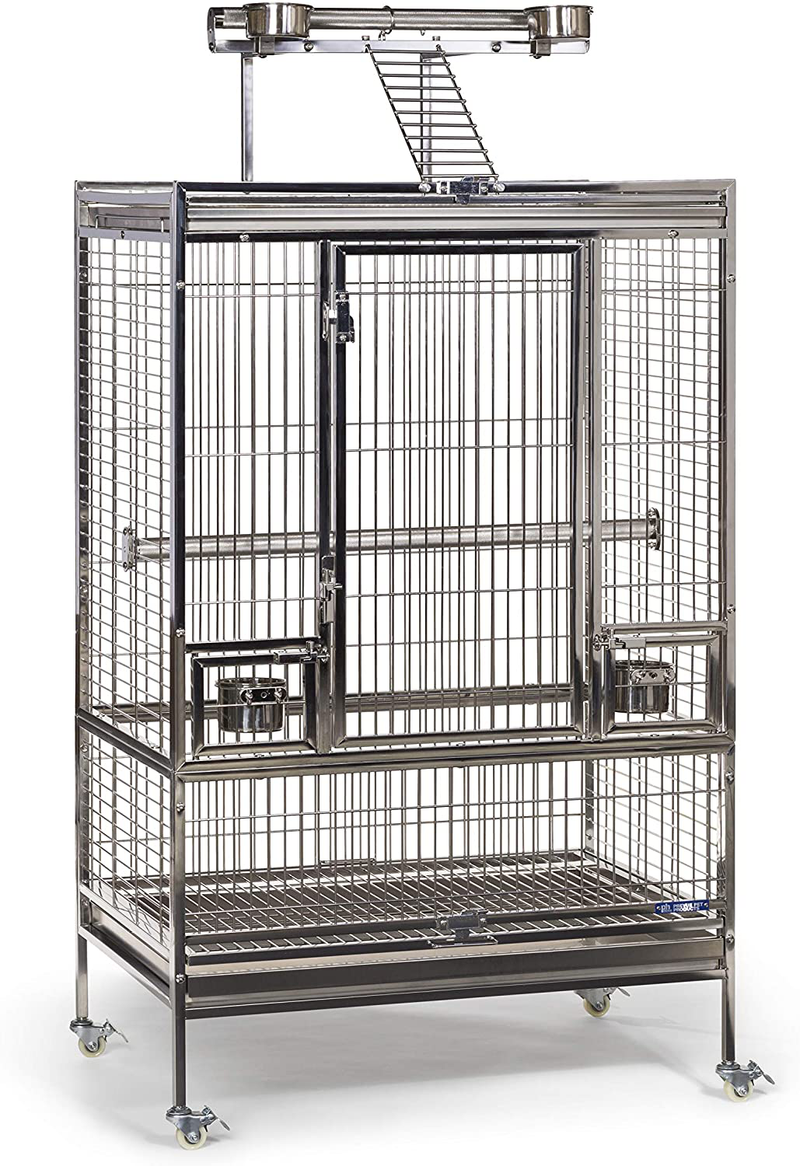 Prevue Pet Products Stainless Steel Playtop Bird Cage Animals & Pet Supplies > Pet Supplies > Bird Supplies > Bird Cages & Stands Prevue Pet Products Large (Pack of 1)  