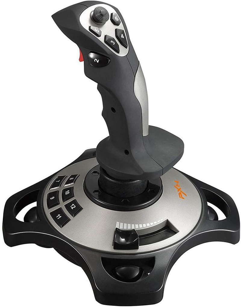 PC Joystick, USB Game Controller with Vibration Function and Throttle Control, PXN 2113 Wired Gamepad Flight Stick for Windows PC/Computer/Laptop Electronics > Electronics Accessories > Computer Components > Input Devices > Game Controllers > Joystick Controllers PXN Default Title  
